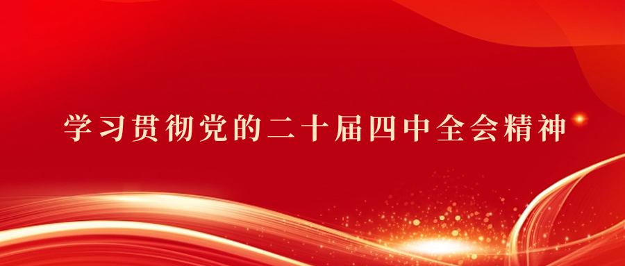 学习贯彻党的二十届四中全会精神
